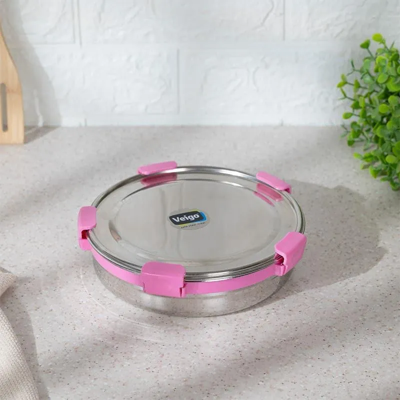 Clip Lock Lunch Box (875 mL) - Pink media 1