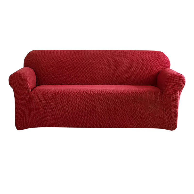 Univa Fleece Sofa Cover - Maroon media 5