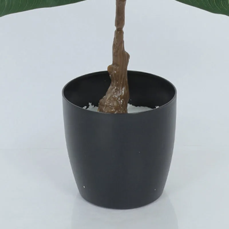Endless Flora Artificial Rubber Plant With Black Plastic Pot - 2.5 Feet media 4