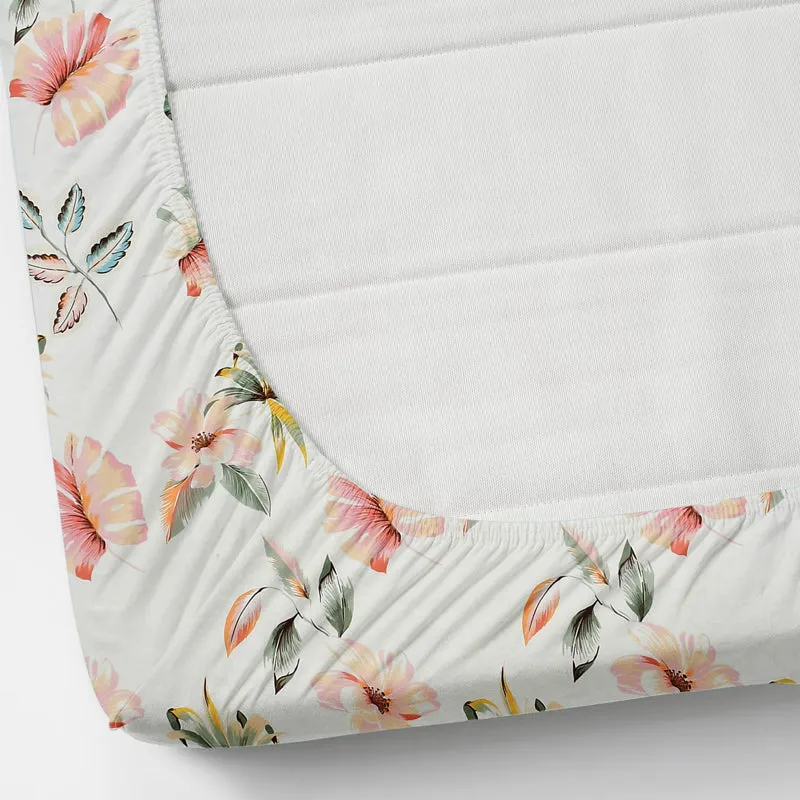 Berry Blush Fitted Micro Fiber Bedsheet - 150 GSM media 4