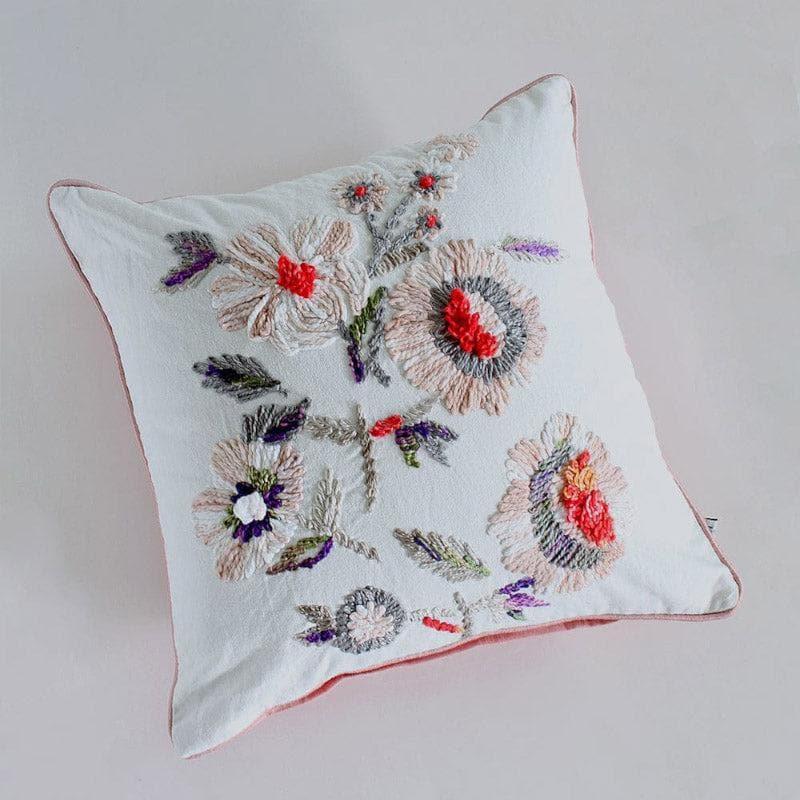 All In Bloom Embroidered Cushion Cover media 2