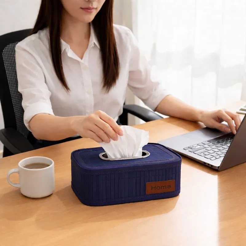 EcoNest Bamboo Tissue Holder - Blue media 8