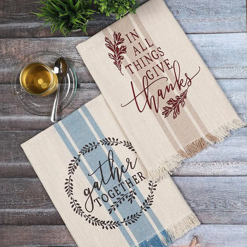 Soft Sweep Cotton Kitchen Towel - Set Of Two media 3
