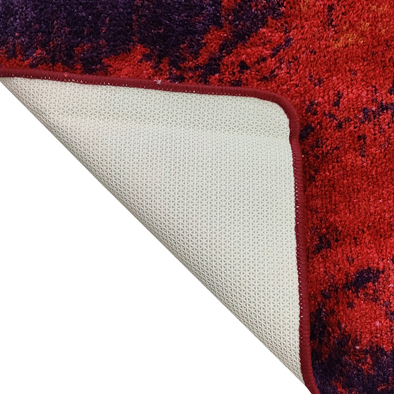 Esmond Abstract Micro Fiber Runner Rug - Orange media 6