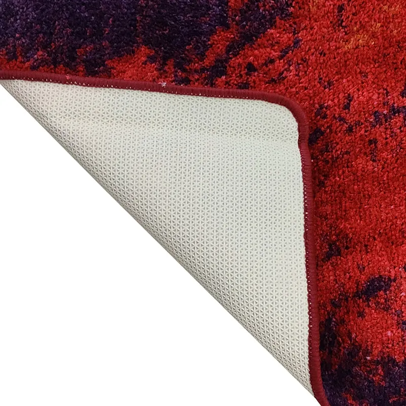 Esmond Abstract Micro Fiber Runner Rug - Orange media 6