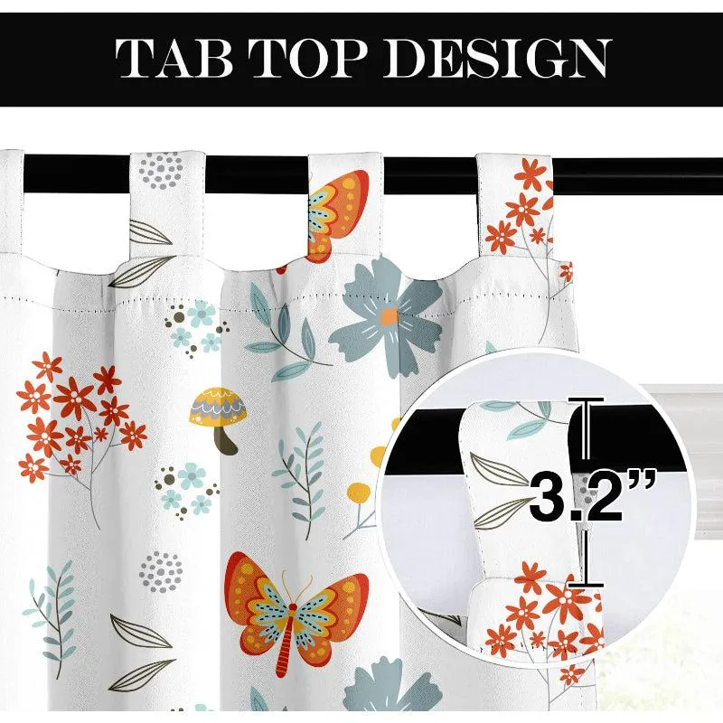 Butterfly Tab Top Medium Width Curtain media 5