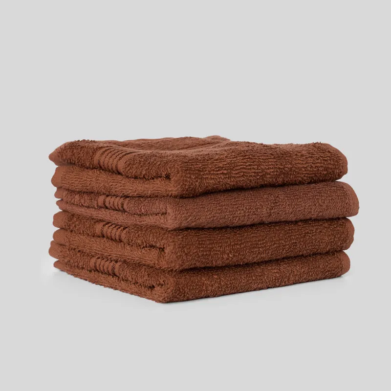 Bodil Face Towel (Brown) - Set Of Four media 4