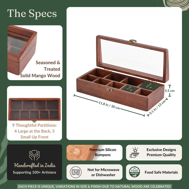 NauRasa II Wood Masala Box media 14