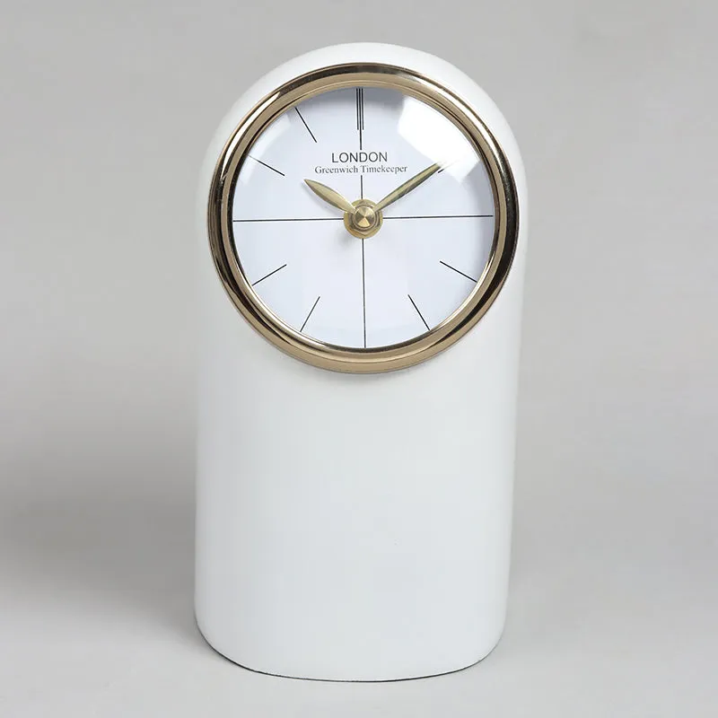 Lilt Analog Table Clock - White media 3