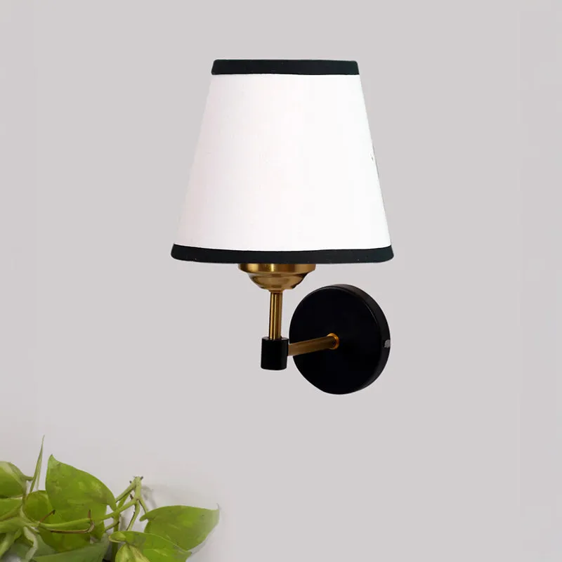 Aquilon Edge Steel & Cotton Wall Lamp - White media 3