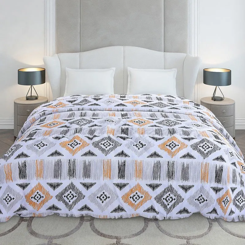 Monte Carlo Mazecraft Geometric Polyester Duvet Covers (Yellow) - 210 GSM media 4