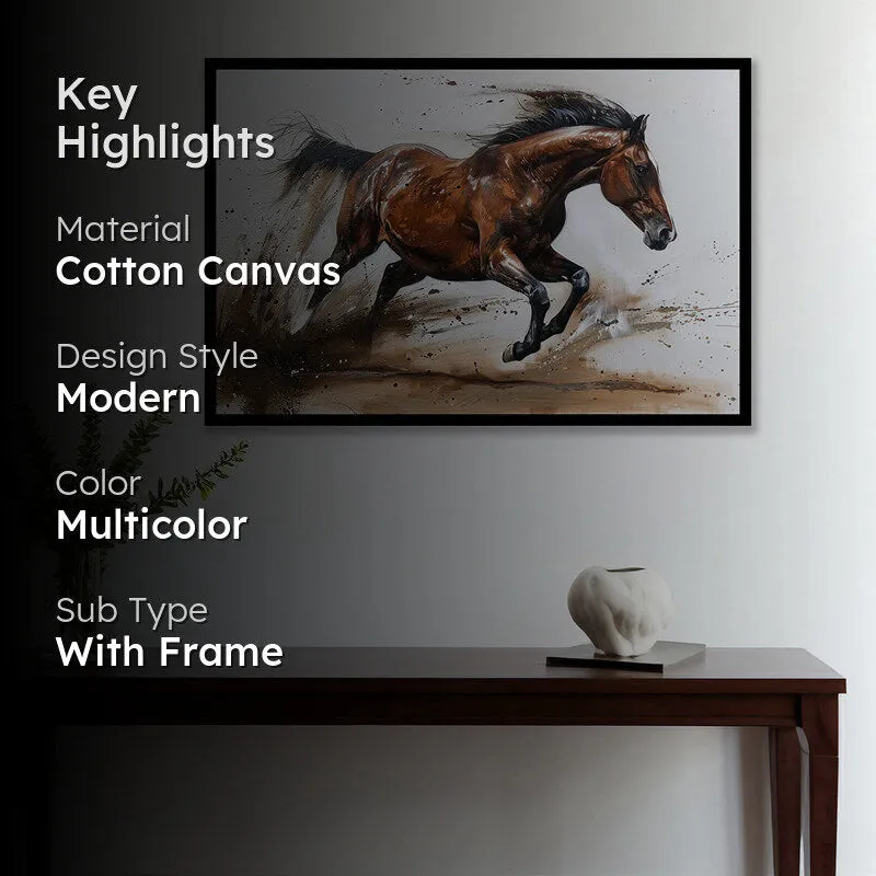Roan Gallop Wall Art with Black Frame media 2