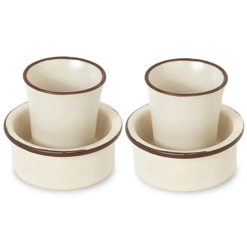 Dove Coffee Ceramic Dabara Set (120 ML) - Four Piece Set media 6
