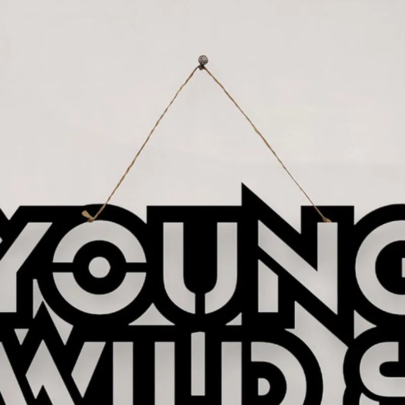 Young Wild & Free Mild Steel Wall Accent media 4