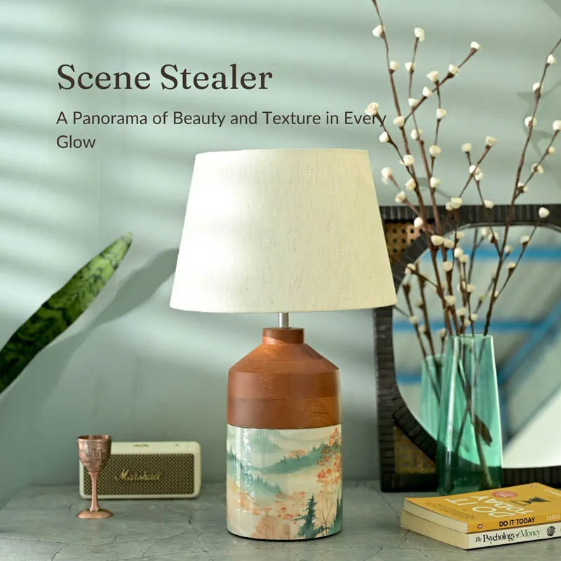 Alps Wooden Table Lamp - Multicolor media 3