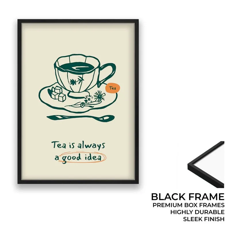 Silent Sips Archival Canvas Wall Art - Black media 8
