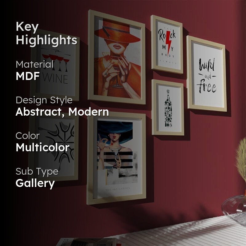 The Night Bar Wall Art - Set Of Seven media 2