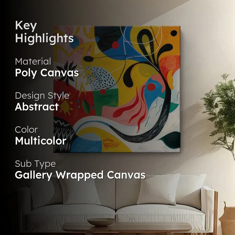 Playful Nature Portrait Poly Canvas Wall Painting media 2