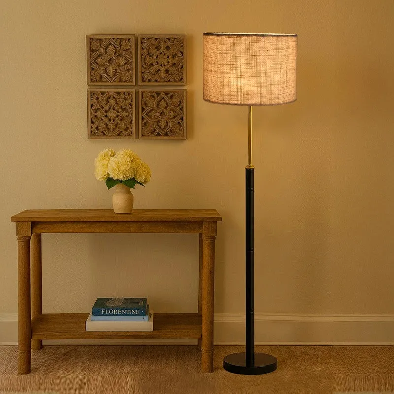 Horizon Curve Wooden Floor Lamp - White media 1