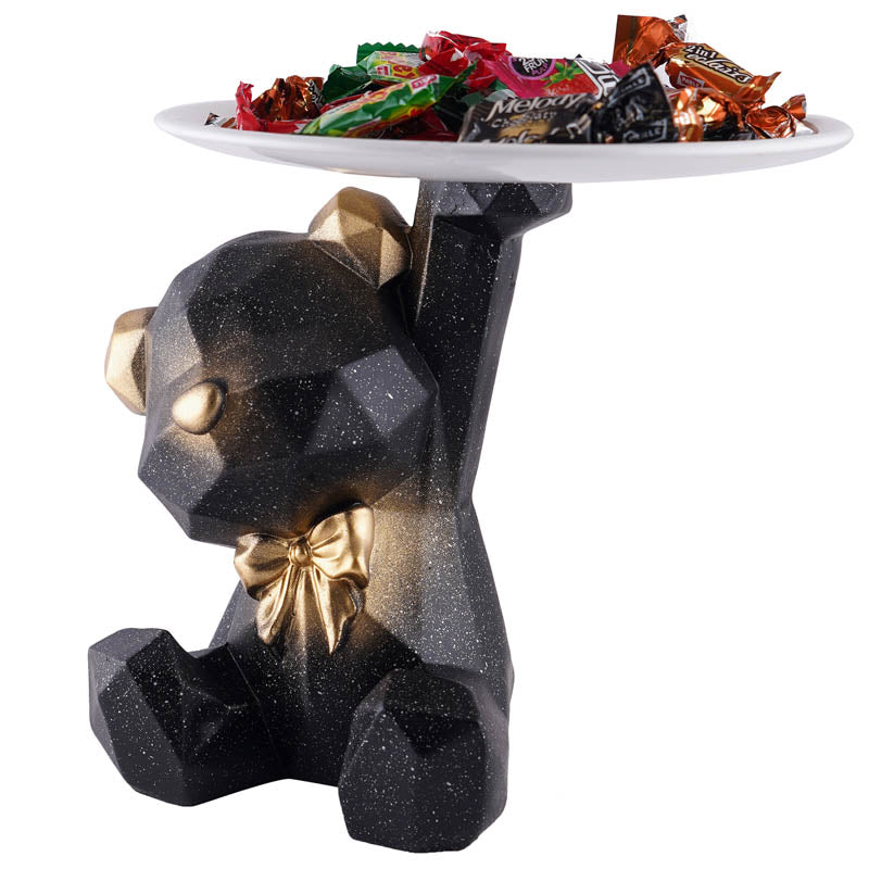Baloo Bear Painted Polyresin Show Piece - Black media 5