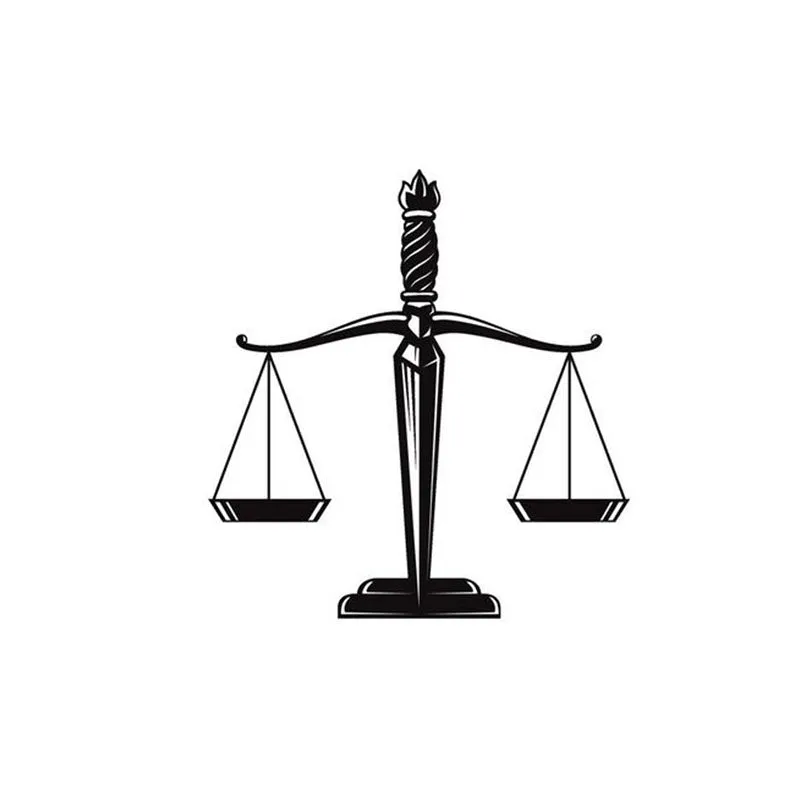 Sword Scales Of Justice Black Iron Wall Accent media 3