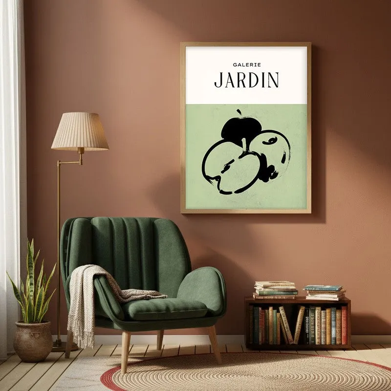 Galerie Jardin Canvas Wall Painting With Brown Frame media 1