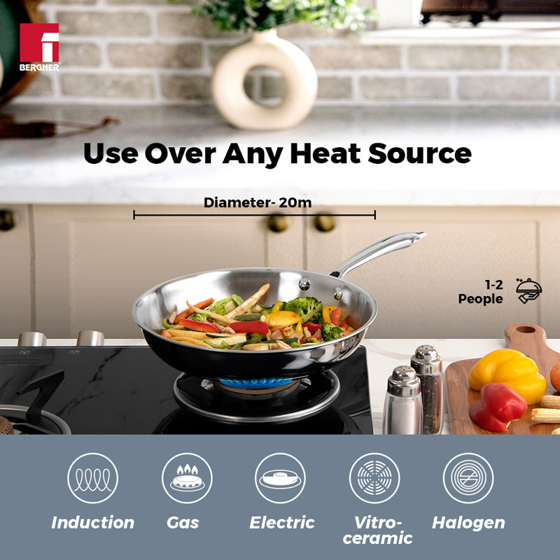 Bergner Argent Triply Frypan - 20 CM media 9