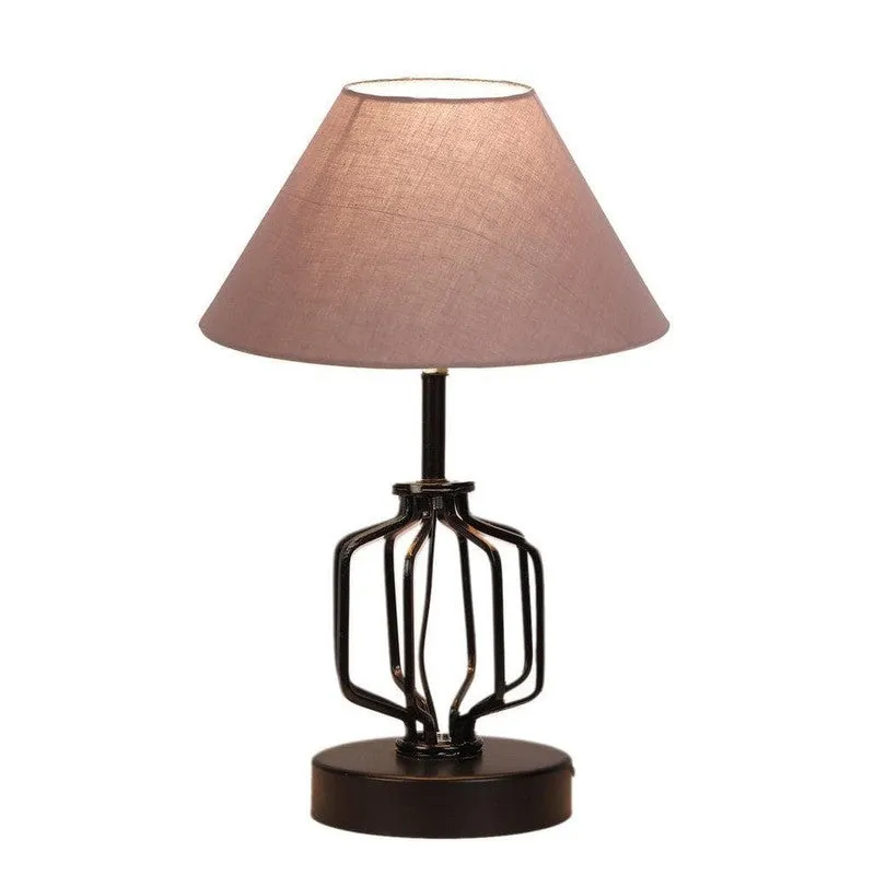 Cosmo Fabric Table Lamp - Grey,Black media 5