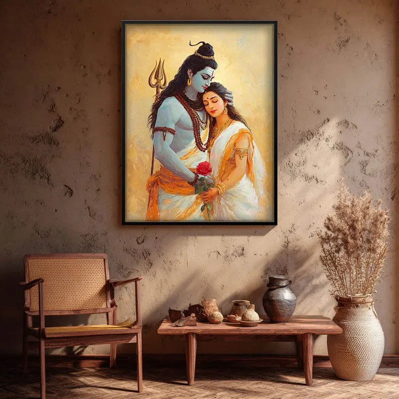 Lord Shiva and Parvati II Archival Paper Archival Paper Wall Art media 1