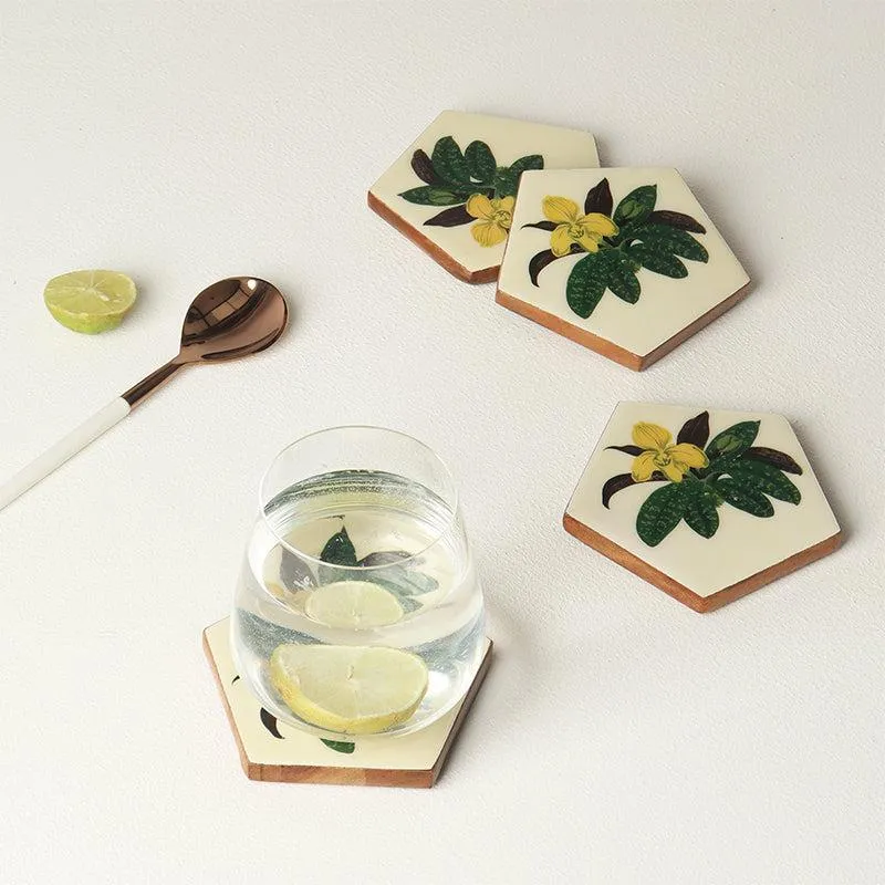 Valina Acacia Wood Coasters - Set Of Four media 1
