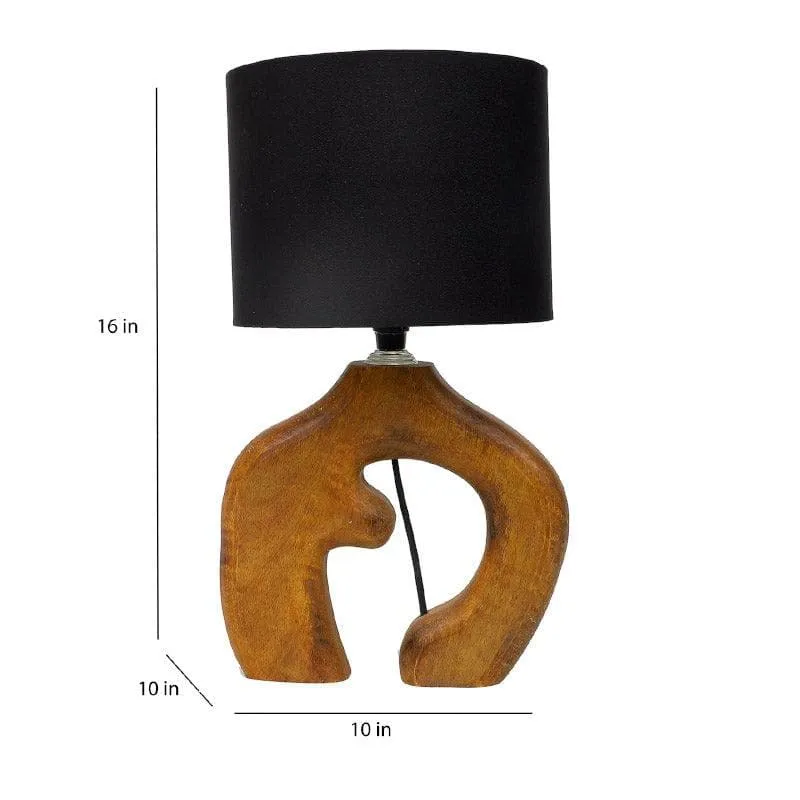 Bisara Stag Fabric Table Lamp - Black,Brown media 5
