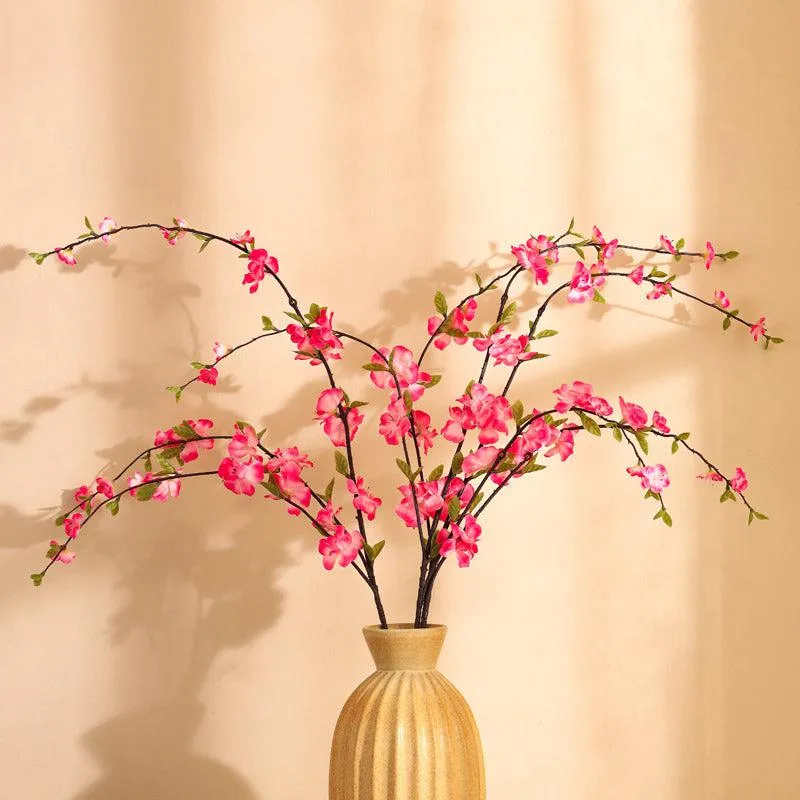 Artificial Realistic Cherry Blossom Flower Stick - Pink media 1