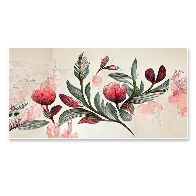 Arelia Floral Canvas Wall Painting With Frame media 4