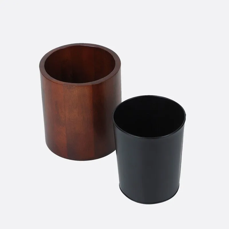 Chara Round Wooden Dustbin media 6