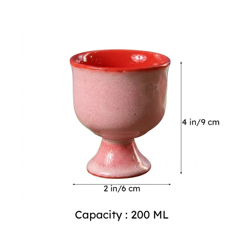 Eloisa Ceramic Ice Cream Cup (Pink) -200 mL media 8