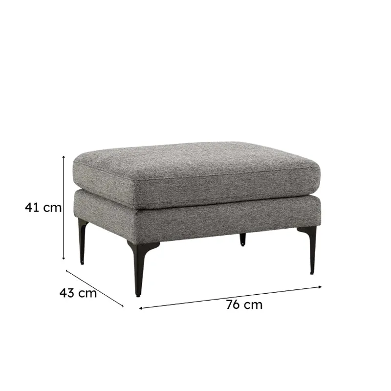Vrixa Restella Ottoman - Grey media 7