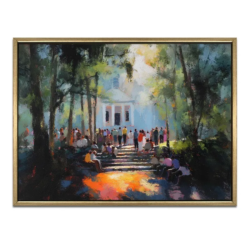 Forest Celebration Canvas Wall Painting With Frame media 3