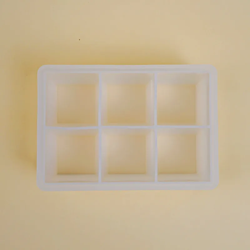 Geometric Silicone 6-Cube Ice Mould - White media 3