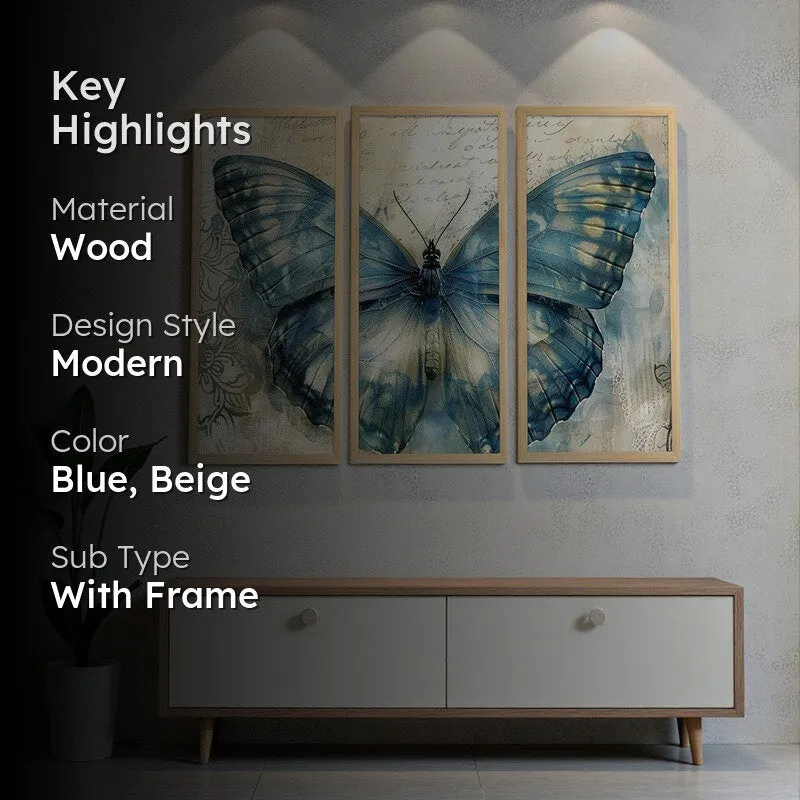 Butterfly Splits Wall Art - Set Of Three media 2