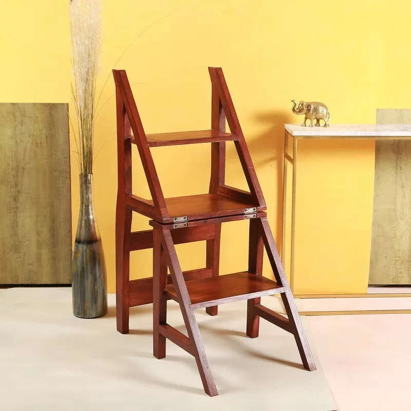 Stepwood Wooden Chair Cum Ladder media 3