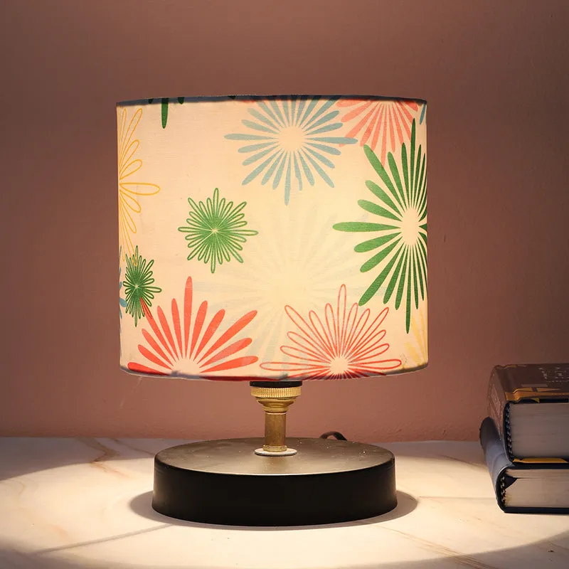 Hikari Loop Printed Iron Table Lamp - Multicolor media 1