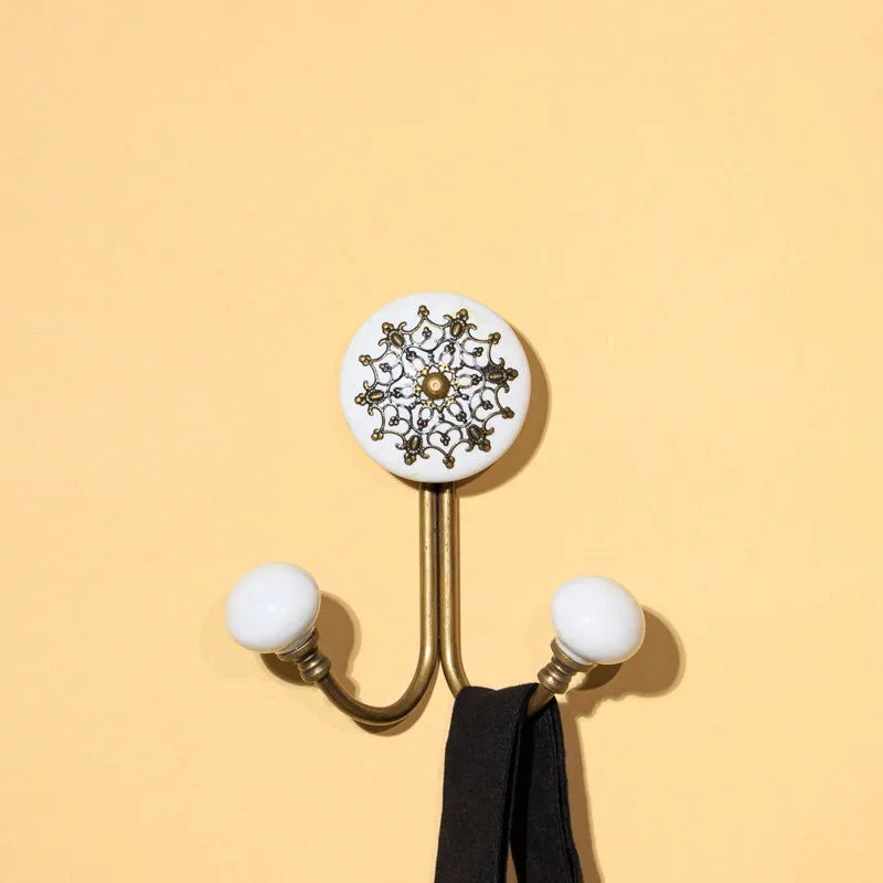 Piara Floral Filigree Wall Hook media 1