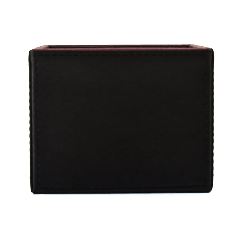 Tisca Faux Leather Pen Stand - Black media 6