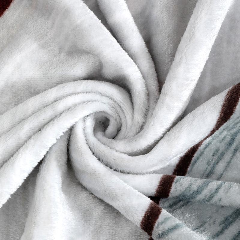 Srijan Geometric Fleece Bedsheet - 280 GSM media 5