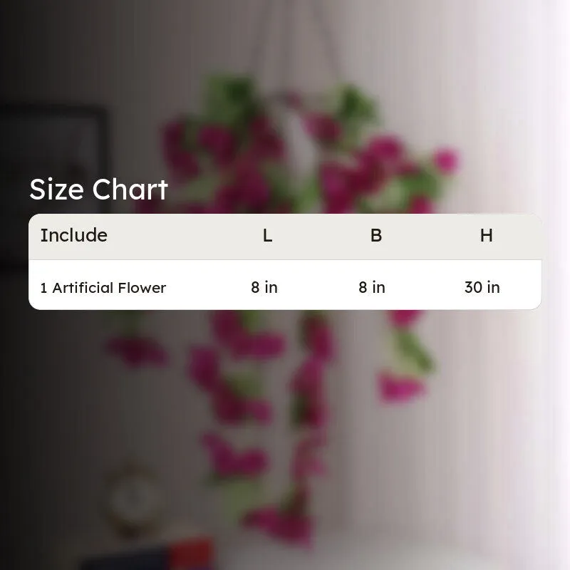 Peternia Artificial Plastic Bougainvillaea - Purple media 6