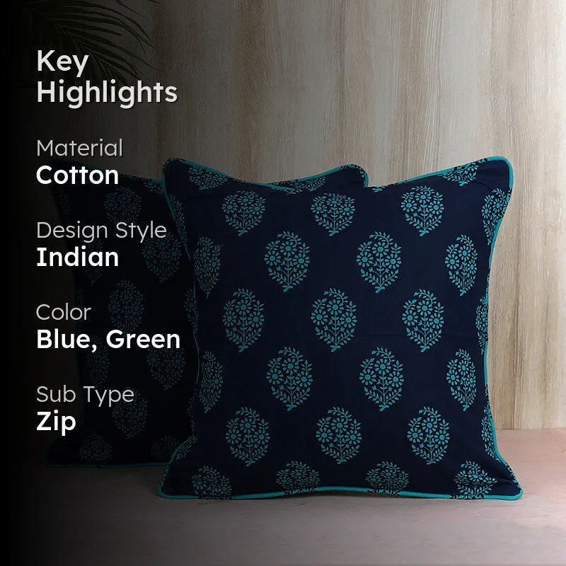 Swayam Sozni Printed Cushion Cover - Set of Two media 2