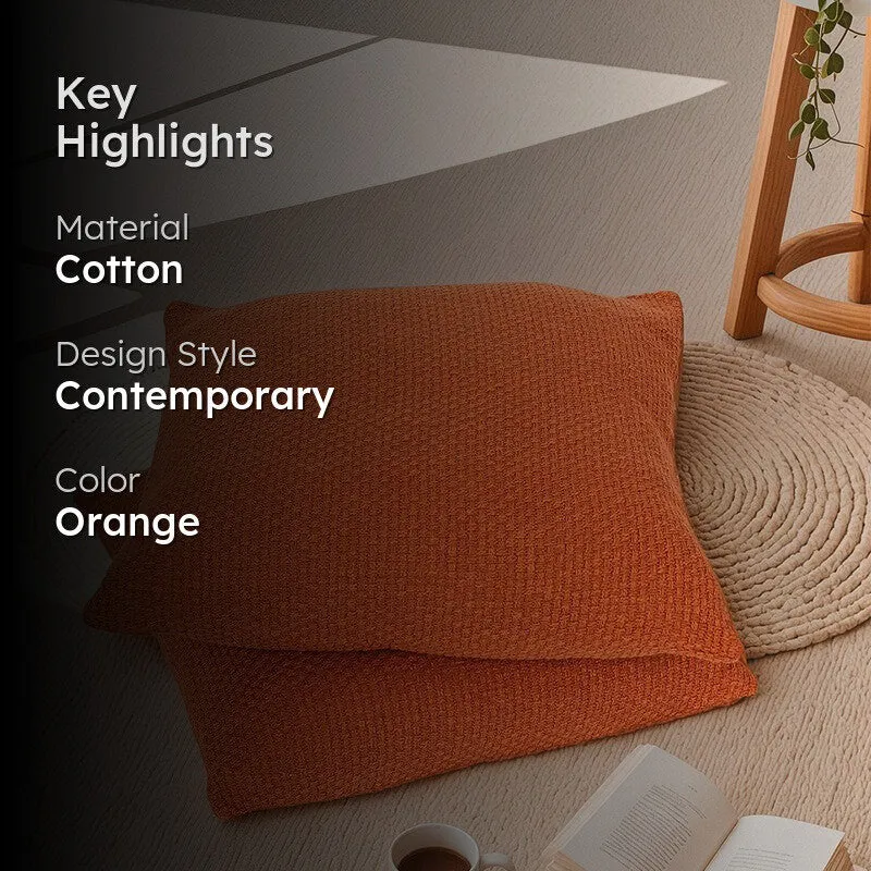 Lunara Haven Cushion Cover (Orange) - Set Of Two media 2