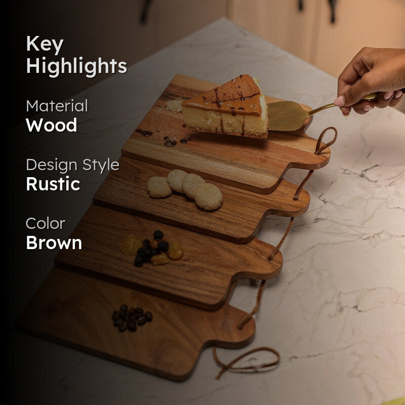 RustiqueCraft Wood Platter - Set of Four media 2
