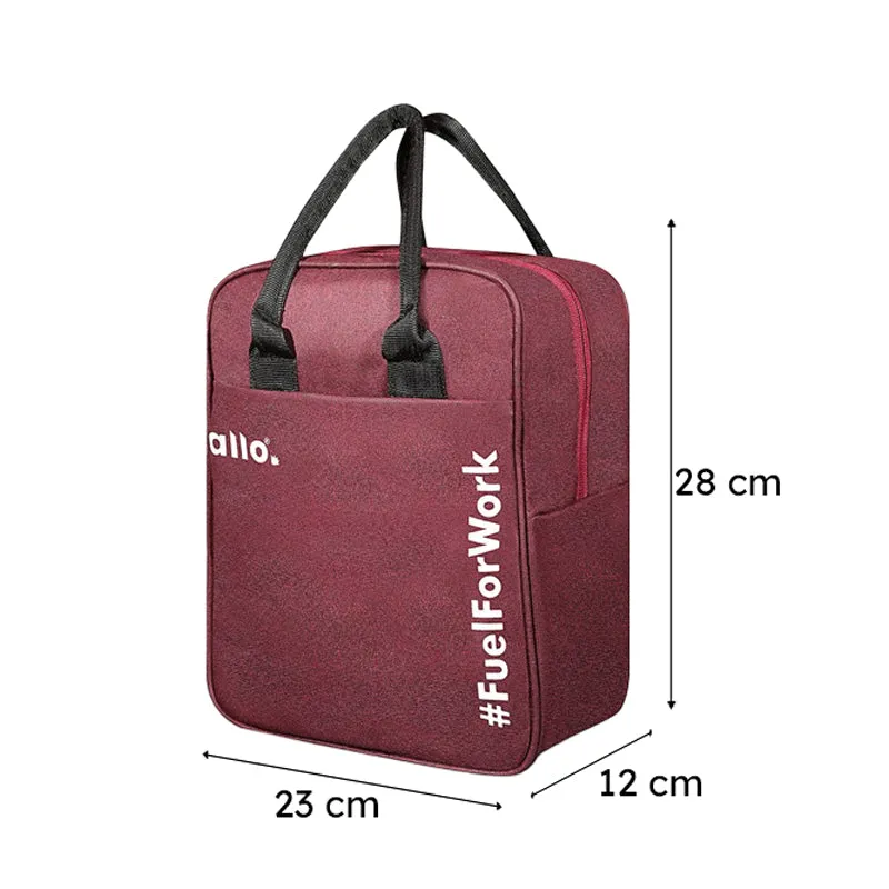 Unira Polyester Lunch Bag - Maroon media 10