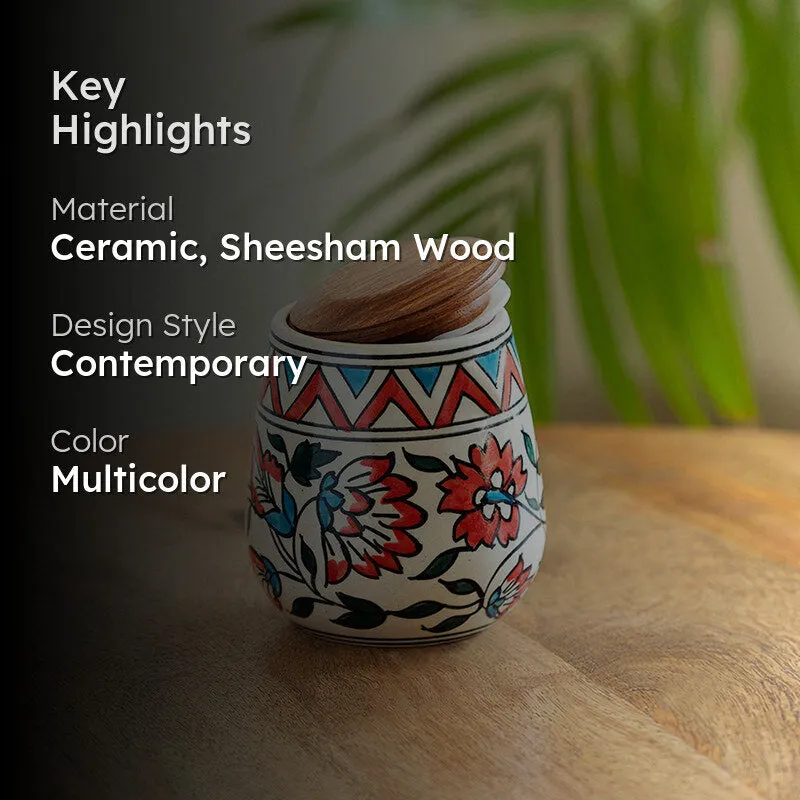 Mesa Dawn Curve Ceramic Jar - 480 mL media 2